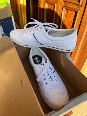 Keds Women's White Canvas Lace-Up Sneakers